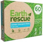 Earth Rescue Fresh Linen Laundry Detergent Sheets (Pack of 30)