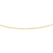 9ct Gold 42cm Solid Open Curb Chain