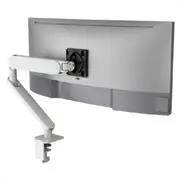 Atdec Ora Monitor Arm F-Clamp - Monitor arm for 34inch screens flat or curved 2-8kg, VESA 75x75, 100x100. Includes F-Clamp in box - White