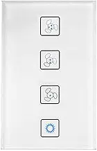 AU/NZ Approved Smart ZigBee 3 Speed Fan Light Switch for ZigBee Home Automation
