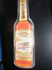Key chain Caribbean Rum Bottle Barbados Charm Zipper Pull & Add On Clip