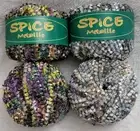 New Mixed Lot 4 Balls Knitting Fever Yarn Spice Metallic Multi #4 & #7 125yd 50g