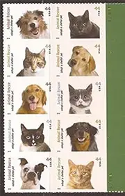 US Stamp 2010 Animal Rescue 10 Stamp Block or Plate Block Scott #4451-60