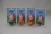 Complete set of 4 Peppa, George & Chloe Pig Figurine Free Ship