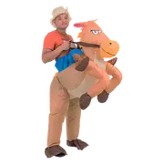 Salvatore Angelotti Cowboy Fancy Dress Inflatable Suit Fan Operated Costume Unisex Costumes