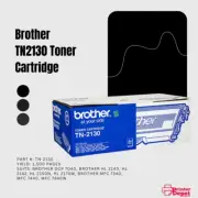 Brother TN2130 Toner Cartridge Yield: 1, 500 Pages/ P/#: TN-2130