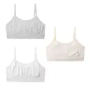 Teen Development Period Brassiere Solid Color Stretchy Tube Tops for Teens