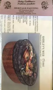 Vintage Tole Painting Pattern Packet: Shirley's Web by Betty Caithness