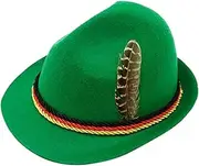 [AMair] Christmas Hat Holiday Oktoberfest Wool Bavarian Fedora Hat Beer Costume Cosplay Hat for Men Hat
