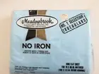 Meadowbrook Luxury Muslin Blue 130 Thread Count King Flat Sheet *Vintage New*