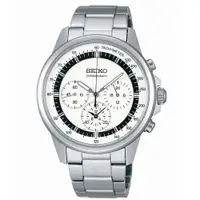 在飛比找蝦皮商城優惠-SEIKO 都會時尚計時腕錶/白/SBTQ073J(7T11