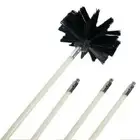 Flexible Chimney Cleaner Brush Cleaning Rotary Sweep Fireplace Kit Rod Parts