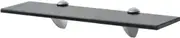Floating Shelf Storage Shelves Glass Floating Decorative Display Shelf for Home Office Kitchen, Bathroom Glass 15.7"x7.9" 0.3"