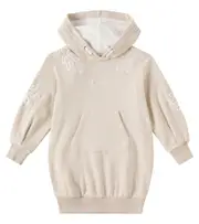[Chloe Kids] Chloé Kids Logo cotton jersey sweatshirt dress Y 10 beige