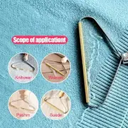 Portable Clothes Wood Lint Bobble Remover and Metal Manual Roller