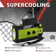 Emergency Solar Hand Crank Weather Radio Power Bank Charger Flashlight 4000mAh