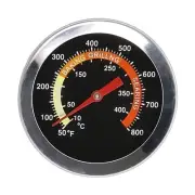 Easy Installation Stainless Steel Thermometer for BBQ Smokers Convenient Usage