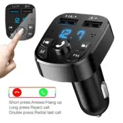 Car FM Transmitter Bluetooth 5.0 AUX Handsfree Dual USB Car Charger MP3 Player