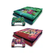 TEEN TITANS GO! TO THE MOVIES GRAPHICS VINYL SKIN PS4 SLIM CONSOLE & CONTROLLER