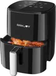 Air Fryer 3.8 Quarts for 1-2 People, 8-In-1 Functions, Air Fry, Roast, Bake, Bro