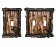 Hi End Accents Pinecone Electrical Light Switch Covers ~~ Single OR Double