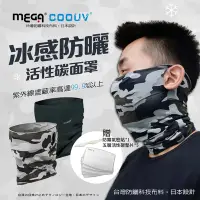 在飛比找Yahoo奇摩購物中心優惠-【MEGA COOUV】防曬涼感活性碳面罩 UV-518