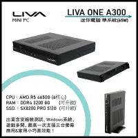 在飛比找蝦皮購物優惠-LIVA ONE A300 迷你電腦 準系統｜商用家用迷你電