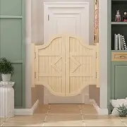 Cafe Swing Doors 180° Cafe Door, Louvre Cupboard Doors Solid Wood Cowboy Partition Door Half Waist Door, Parlor Butler Door Interior