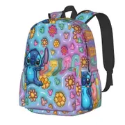 a382 Cartoon Stitch Backpack Large Capacity Lightweight Travel Unisex Waterproof Backpacks For Men Women Gne382