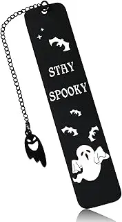 [XPENMULBOJA] Halloween Bookmarks Halloween Basket Stuffers Spooky Gifts for Women Kids Spooky Basket Stuffers for Teen Girls Stay Spooky Book Accessories Halloween Basket Stuffers