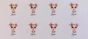 24x Personalised Christmas Gift Stickers Labels Cute Girl Reindeer Rudolph Santa