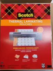 Scotch Thermal Laminating Pouches, 100 Count, 8.5" x 11", 3 mil Thick