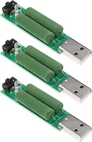 eMagTech 3Pcs USB Mini Battery Load Tester 1A-2A USB Charging Resistor Mini Discharge USB Load Resistor Current Tester Mobile Power Current Detection