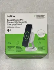 Belkin BoostCharge Pro Convertible Magnetic Charging Stand – 15W Qi2 & MagSafe