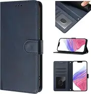 Cover Compatible with Oppo Find X6 Pro 5G,Compatible with Oppo Find X6 Pro 5G [PU Leather + Phone Case] Card Slot Magnetic Clasp Stand Blue