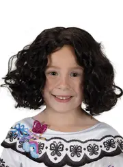 Mirabel Disney Encanto Girls Short Curly Black Wig