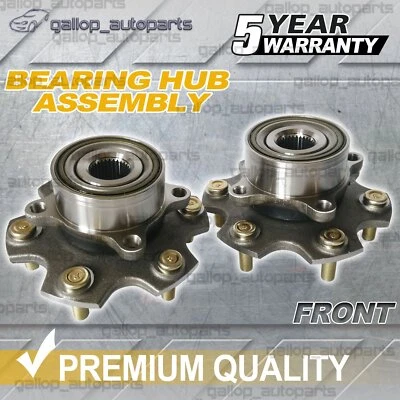 Two Hubs Front Wheel Bearing Hub Assembly for Mitsubishi Pajero NM NP NS NT 12mm (for: Mitsubishi)