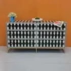 Bone Inlay Floral Sideboard Bone inlay buffet Cabinet