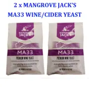 2 x Mangrave JACK's MA33 Premium Wine/Champagne/Cider Yeast