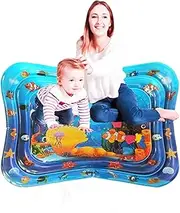 QINGBAO Baby Tummy Time Water Play Mat (Large Size 39.7x31.5)-3 6-9 Years Old Boys and Girls Sensory Development Toys (39.7"x31.5")