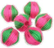 minkissy 6pcs Large Nylon Laundry Balls for Pet Hair Removal Washing Machine Cleaning Balls Reusable Hair Catcher