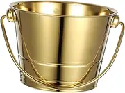 FELTECHELECTR Ice Cube Storage Bucket Handheld Bar Supply for Home Use and Stylish Drink Cooler for Beverages for Parties and Nightclubs