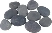 KICHOUSE 20pcs Gray-Black DIY Painting Stones Hand-Painted Rocks Pebbles for Drawing Stones for Painting Creative Art Craft Home Decor