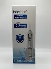 H2ofloss Water Dental Flosser Cordless 300ML Rechargeable Portable Waterprof NEW