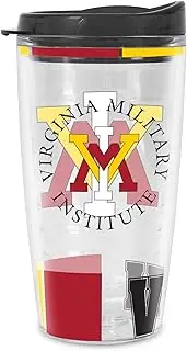 Rico Industries NCAA Virginia Military Institute Keydets 16 oz Double Walled Insulated Tritan Classic Tumbler Cup Keeps Drinks Cold & Hot, USA Made