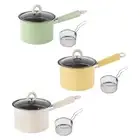 Deep Frying Pot with Strainer Large Sauce Pot Saucepan for Open Fire Cookers