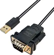 DSD TECH SH-RS232A USB to RS232 Serial DB9 Adapter Cable with FTDI FT232 Chip for Windows,Linux,Mac OS(5.9FT/1.8M)