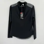 Under Armour Golf Women's Valor 1/2-Zip Pullover Long Sleeve size S Black/Gray