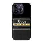 MARSHALL 吉他放大器 TPU 玻璃手機殼防摔保護套適用於 IPHONE XS 15 12 13 14 PRO M