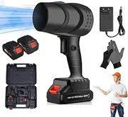 Cordless Leaf Blower, 180000RPM Portable Leaf Blower, Electric Cordless Leaf Fan, Compressed Air Duster, Leaf Blower Cordless with Battery and Charger, Electric Air Duster